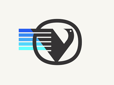 Vird animal badge bird cars charging electric emblem logo