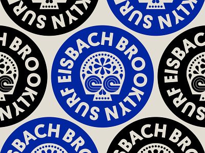 Eisbach pt. V badge brooklyn new seal skull surf surfing water wave york