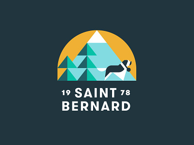 Saint Bernard pt. V bernard dog mountain pine saint snow st trees
