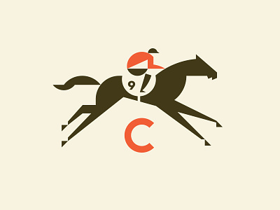 Lucky No. 9 c horse jockey race