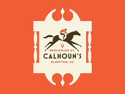 Calhoun's bar horse jockey race tavern