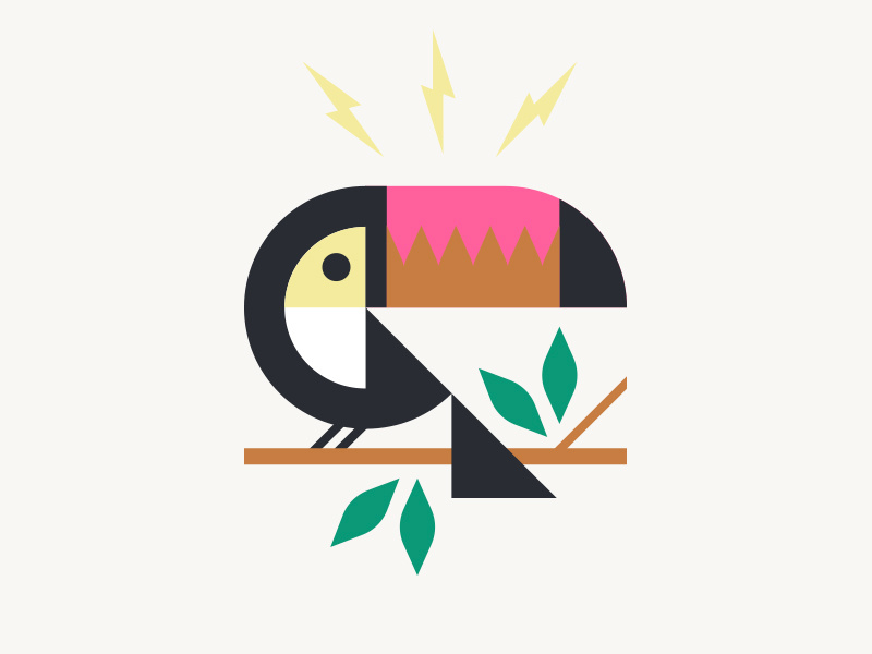 Howler Brothers pt. II bird jungle tropical leaves bolt lightning toucan