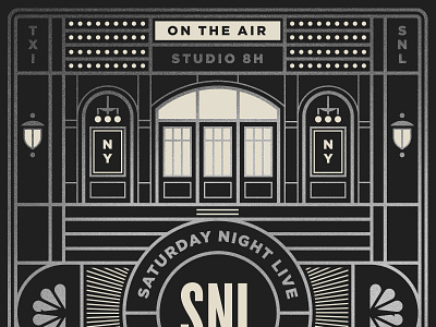 Saturday Night Live pt. II comedy door light sign snl television tv window