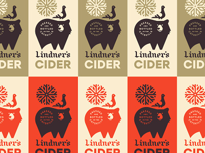 Lindner's Cider bear beer bird burst can cider leaves mountains new pigeon seal snowflake york