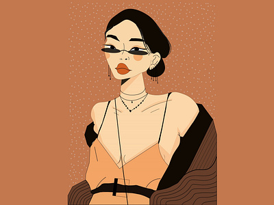 Illustration Of A Girl design girl illustration illustration art illustrator orange is the new black