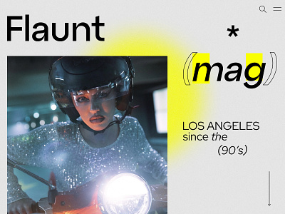 Flaunt Magazine website redesign