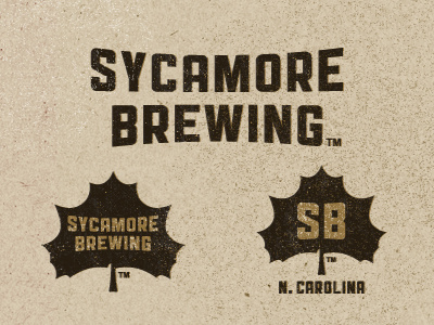 Sycamore Brewing II beer branding brewery