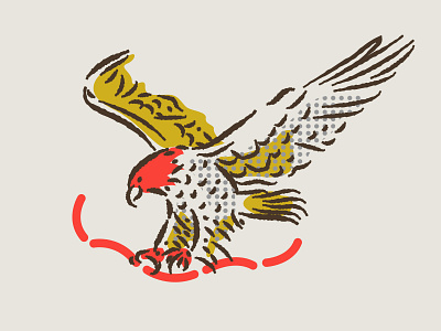 illustration assets boonedogs branding eagle hotdogs
