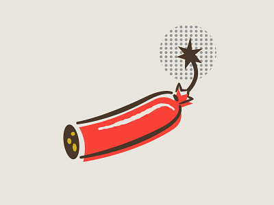 illustration V assets boonedogs branding dynomite hotdog