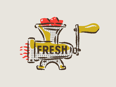 illustration VII assets boonedogs branding fresh grinder hotdogs meat