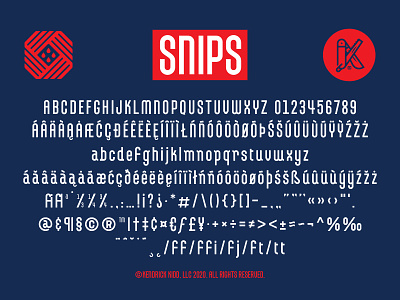 SNIPS III font garm letterforms snips typeface
