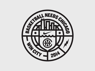 Badge badge basketball chicago nike win city