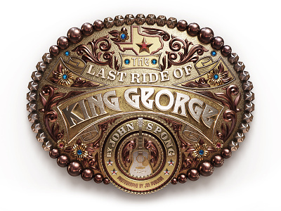 Editorial Illustration buckle editorial george strait illustration texas monthly