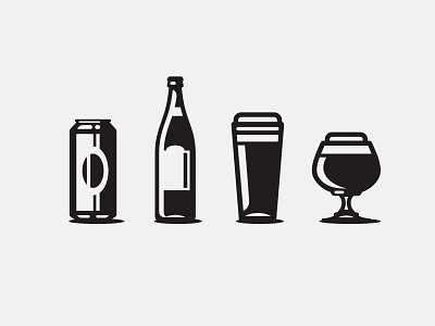 Icons beer beer glass craft beer icon illustraion wip