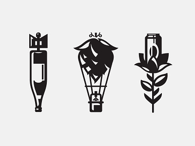 Icons III beer craft beer icon illustraion wip