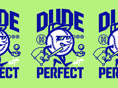 Illustration apparel baseball comedy dude prefect illustration invisible creature rivals group sports