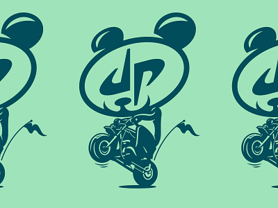 Illustration apparel dude perfect illustration invisible creature motorcycle panda rivals group