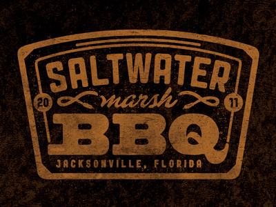 Saltwater Marsh BBQ V bbq logo