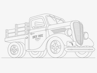 Truck illustration truck