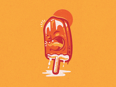 Illustration illustration melting scream summer