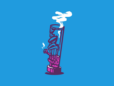 WIP II bong color icon island life party tiki wip