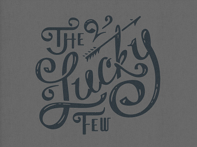 Lettering II lettering monoline the lucky few wip