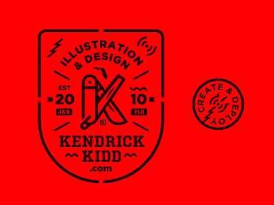 Branding badge branding k