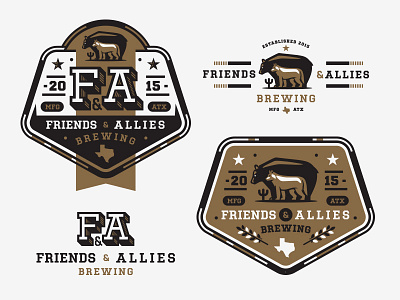 Branding austin beer branding craft beer friends and allies