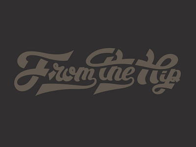 Lettering from the hip lettering process refine script