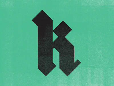 Blackletter V blackletter color exploring k lettering texture