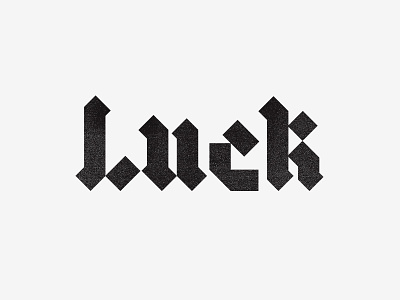 Blackletter XVIII blackletter color exploring lettering luck texture
