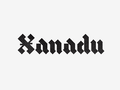 Blackletter XIX blackletter color exploring lettering texture xanadu