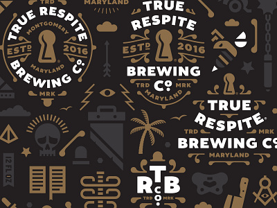 True Respite Brewing Company II beer branding carft beer shepherd true respite