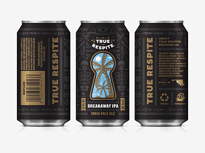 True Respite Brewing Company III beer branding can carft beer label packaging shepherd true respite