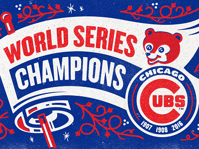World Series II chicago cubs illustration mural right way signs world series