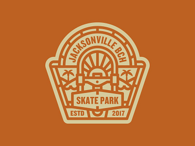 Badge badge illustration logo skate park skateboarding