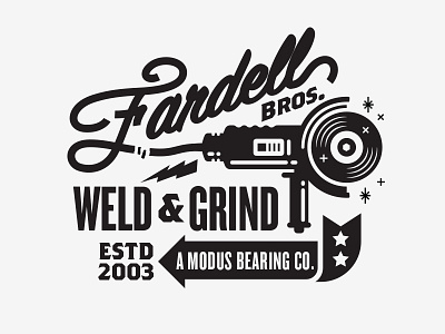 Type apparel illustration jack fardell modus bearings skateboarding type