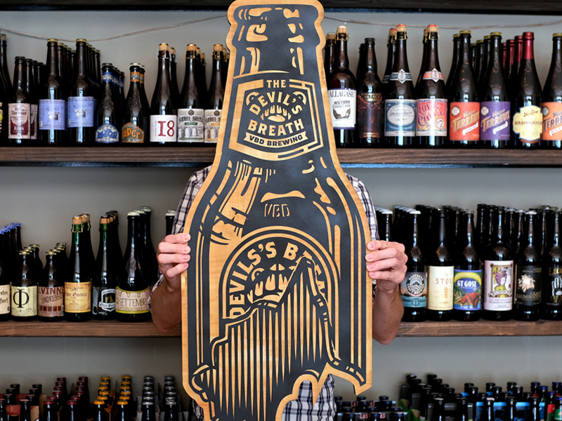 Violentbydesign art beer bottle illustration kendrickkidd