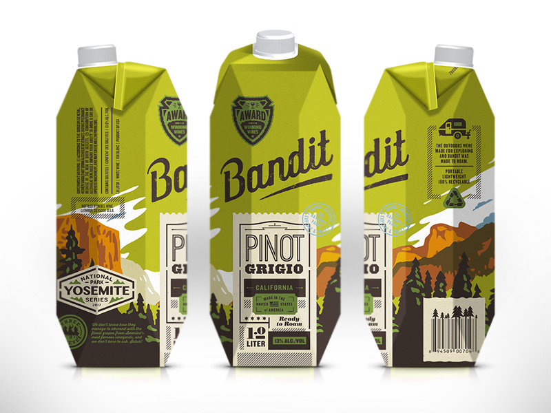 Packaging boxed wine shepherd bandit wines packaging