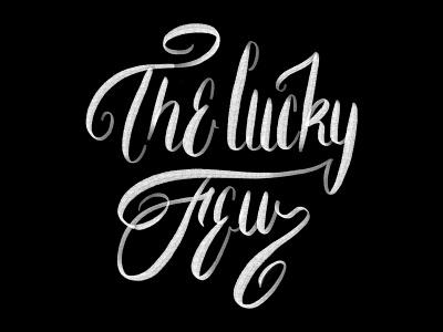 Lettering lettering procreate the lucky few