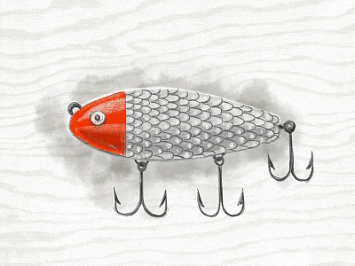 Illustration VI fish illustration lure procreate