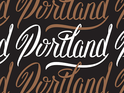 Lettering lettering portland type