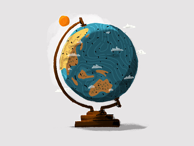 Illustration earth globe illustration