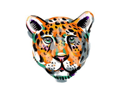 Illustration illustration jaguar practice procreate