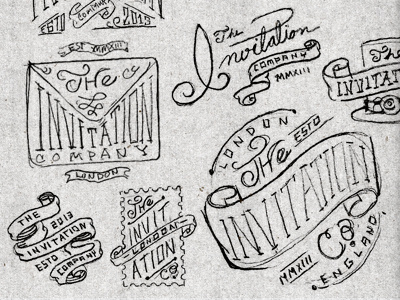 Sketches lettering logo sketches