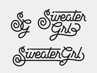 Lettering croche lettering wordmark