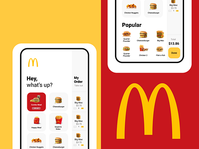 McDonald's Interface Concept achievement app design managment minimal mobile mobile app task ui ui design ux