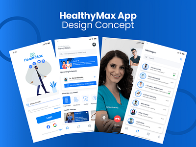 HealthyMax app covid design health health app healthcare mobile mobile app ui ui design ux