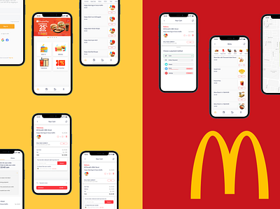 UI/UX Redesign Cases Study — McDelivery Mobile App casestudy delivery design food mcd mcdonald minimal mobile mobile app takeaway ui ui design ux