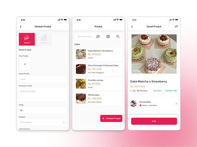 Yummyshop Mobile App clean food interface minimal preorder ui ui design ux